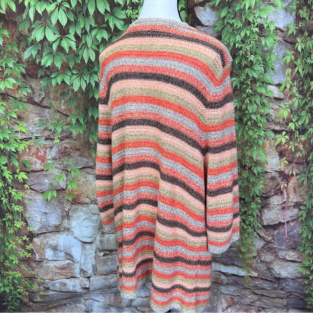 C.J. BANKS Multicolor Lightweight Single Button Cardigan, 1X - Picture 4 of 9